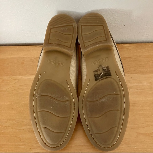 Sebago Leather Dan Clog Waxy Mule Loafers in Cream, size 8.5 - Picture 6 of 8
